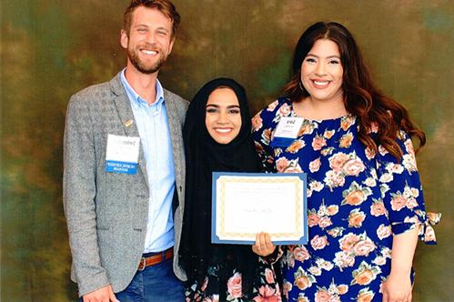 From Left to Right: Sara Murillo, Farha Ahmed, and Sebastian Szczebiot