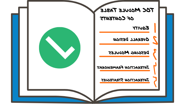 TOC Module Table of Contents: Equity, Overall Course Design, Designing Modules, Interaction Frameworks, Interaction Strategies