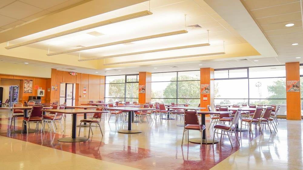 cafeteria located inside the campus student center